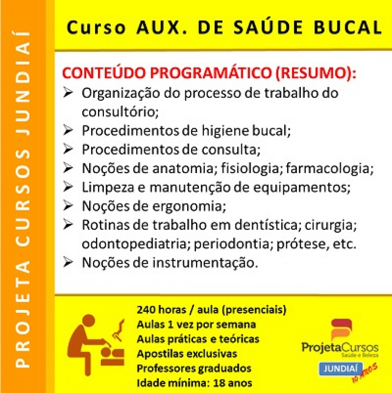 Preço de Curso de Auxiliar Técnico em Saúde Bucal BONFIGLIOLI - Curso de Auxiliar de Saúde Bucal Francisco Morato
