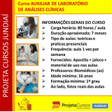 curso auxiliar de laboratório de análises clínicas valores Jardim Santo Antônio I
